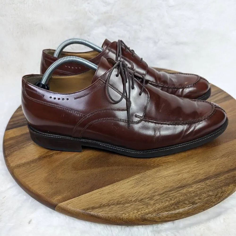 Johnston And Murphy Sheepskin Signature Series Brown Wine Mens Shoes Size 11